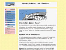 Tablet Screenshot of duessel-ducks.de